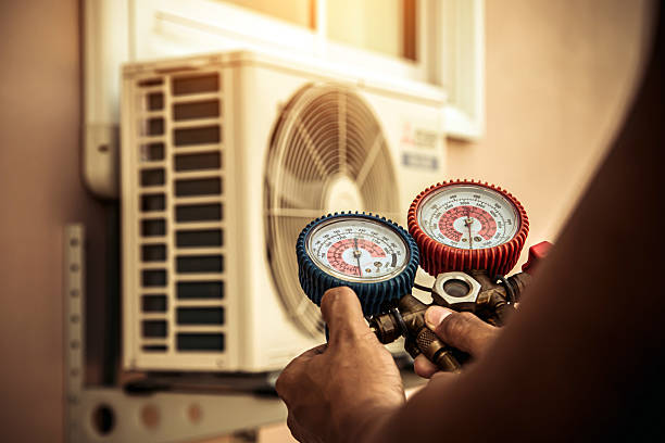Professional Hvac technician working in Arcadia, WI